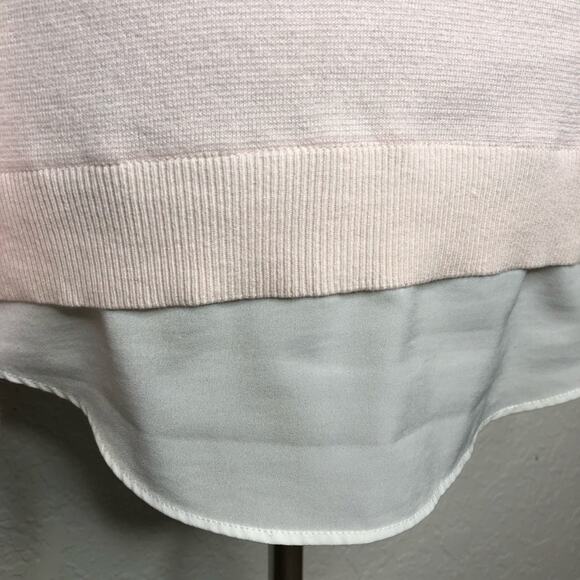 Ted Baker London light pink white layered sweater size 3 or US 8 / Medium - Picture 14 of 15
